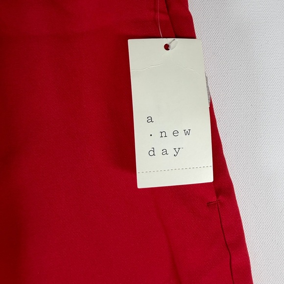 Women's High-Rise Tailored Shorts - A New Day™ Red 8 & 12 - Picture 7 of 12